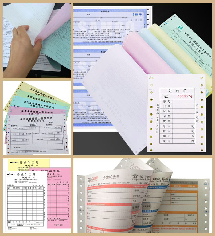 50g CB / CFB / CF Invoice Form Carbonless Paper 64 X 90cm Clearly Image Copy