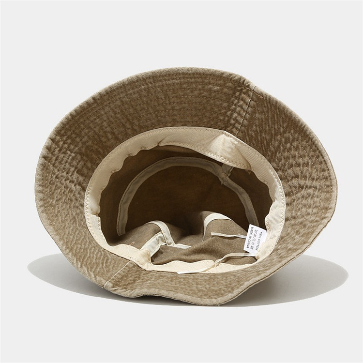 Foldable Plain Fisherman Bucket Hat Washed Cotton Denim cap Unisex For Outdoor