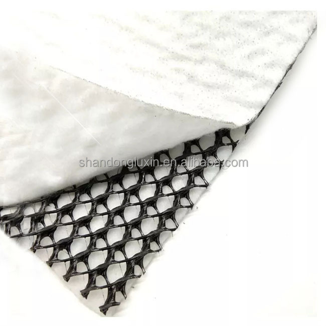 Luxin Composite Drainage Geonet with Geotextile Length 50m/100m/Customer Specification