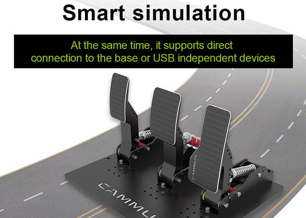 Servo Motor DC Simracing Pedals 180 Turning Angles Adjustable Damping