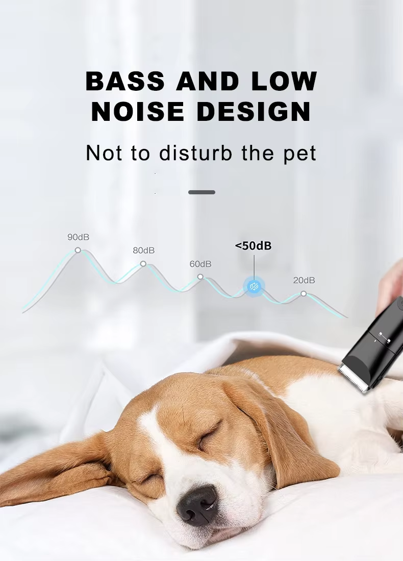 20*10*6.2cm 4 In 1 USB Rechargeable Electric Pet Grooming Kit for Dog Cat Hair Trimmer