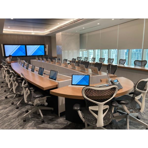 Professional Conference Motorized Pop up Monitor Hidden Desk Lcd Monitor Lift Mechanism