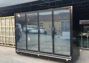 China 3000mm 4 Solid Door Display Freezers 3120mm Cabinet Height 2080 Remote Type wholesale