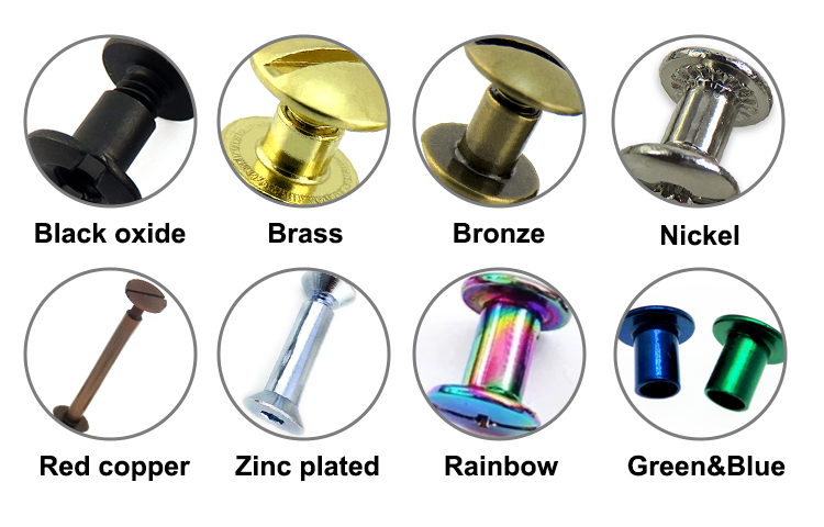 Binding Head Style Carbon Steel Chicago Screw Black Metal Screw Fastener
