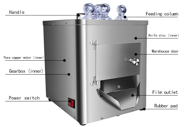 Automatic Stainless Steel Herbal Slicing Machine 720 Tablets Per Minute