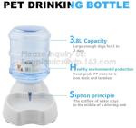 gift pet food container with flap lid, Square Pet Food Large Container / Animal