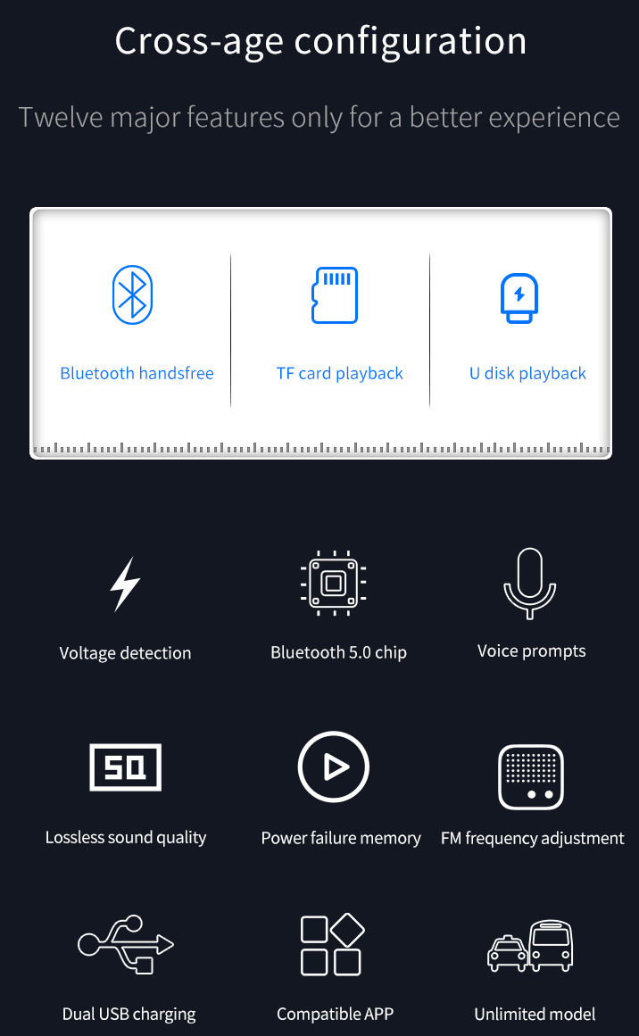 Voice Navigation MP3 WMA Bluetooth Car Kit Radio 5V 3.1A