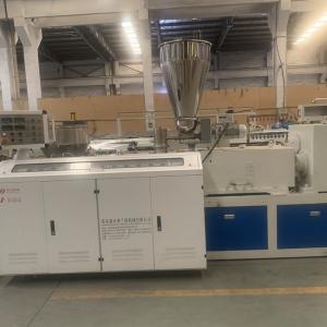 China 45RPM Conical Double Screw Extruder Plastic Pipe Machine wholesale