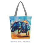 Elephant National Wind printing female exotic tourist attractions Ms. shoulder
