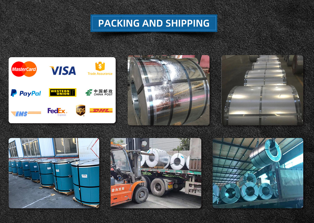 0.1-3mm Galvanized Sheet Coil Strip Hot Dip DC56D+Z 1000-6000mm