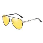 Fashion Polarized UV400 Mens Pilot Sunglasses With Metal Hinge 146MM