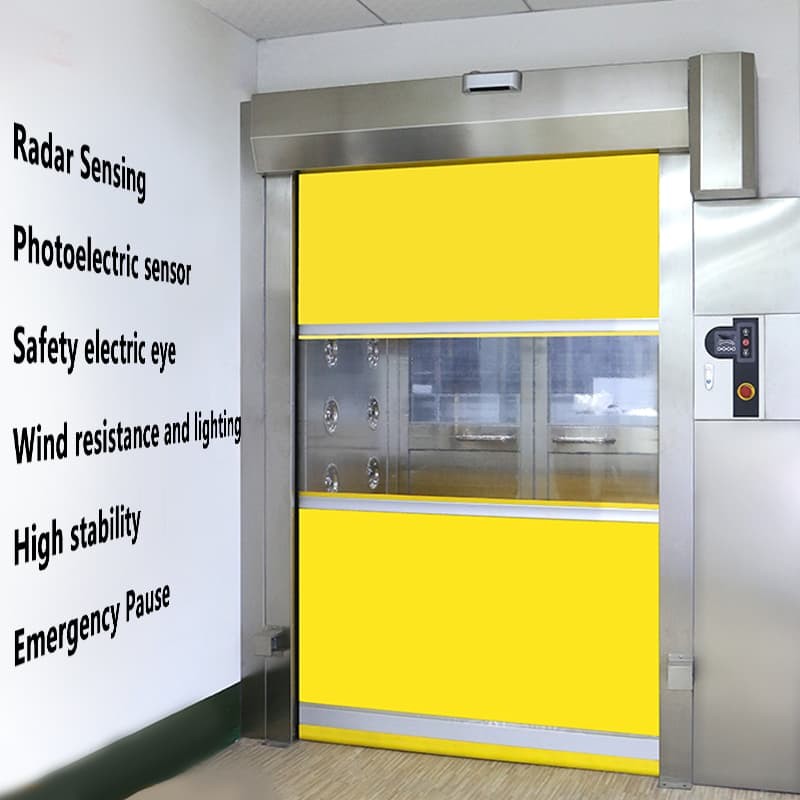 Cold Storage & Pharmaceutical | 2.5m/s Hygienic Rapid Doors with Antibacterial Coating