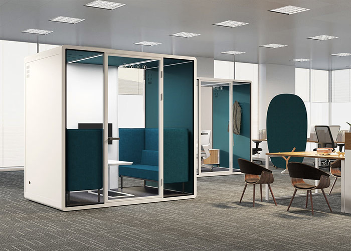 Quality sound insulation booth with PET acoustic felt be silent comfortable space