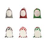 DIY Personalised Santa Sack Sublimation Drawstring Christmas Gift Bags