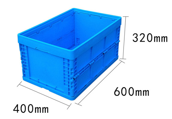 Virgin Plastic Material Collapsible Storage Crate Logistics Save Spacey