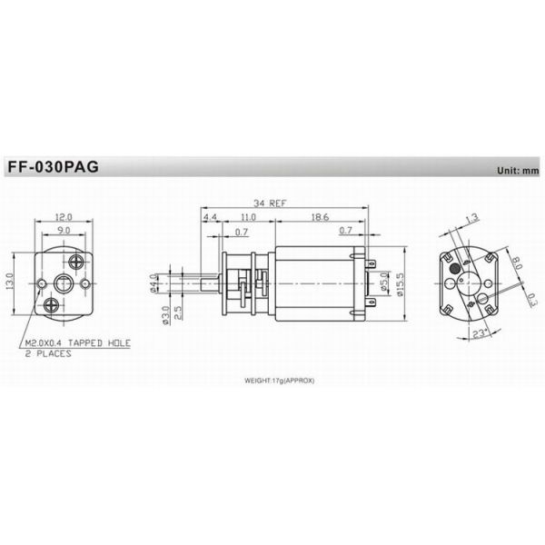 Small DC Gear Motor , Customized Voltage DC Motor Advertisement Equipment Use GM13-030SA