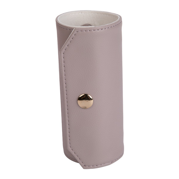 Purple / Pink Leather Jewelry Bag For Jewelry Collect / Display 0.3kg Weight