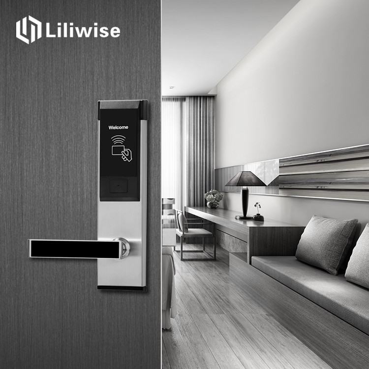 Hotel Room Door Locks Smart Metal Structure RFID Card Super Security