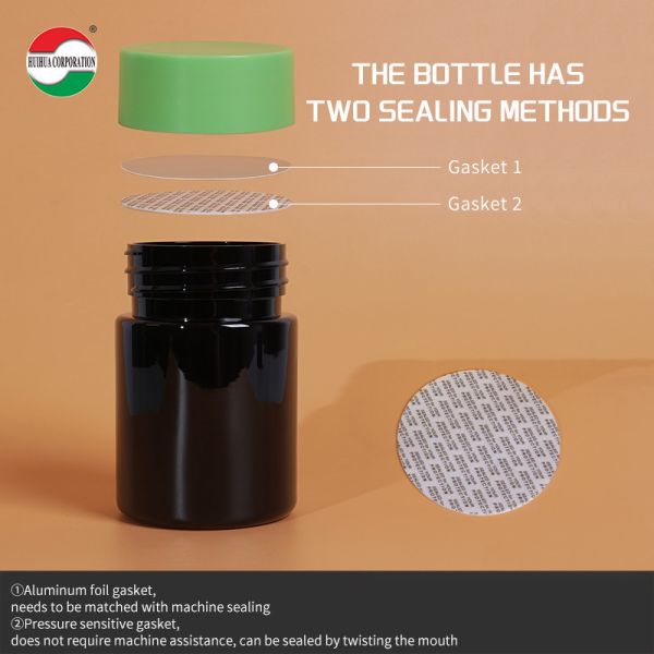 Food Grade PET Plastic Bottle Plastic Jar For Pet Nutrition Vitamins With Screw Cap