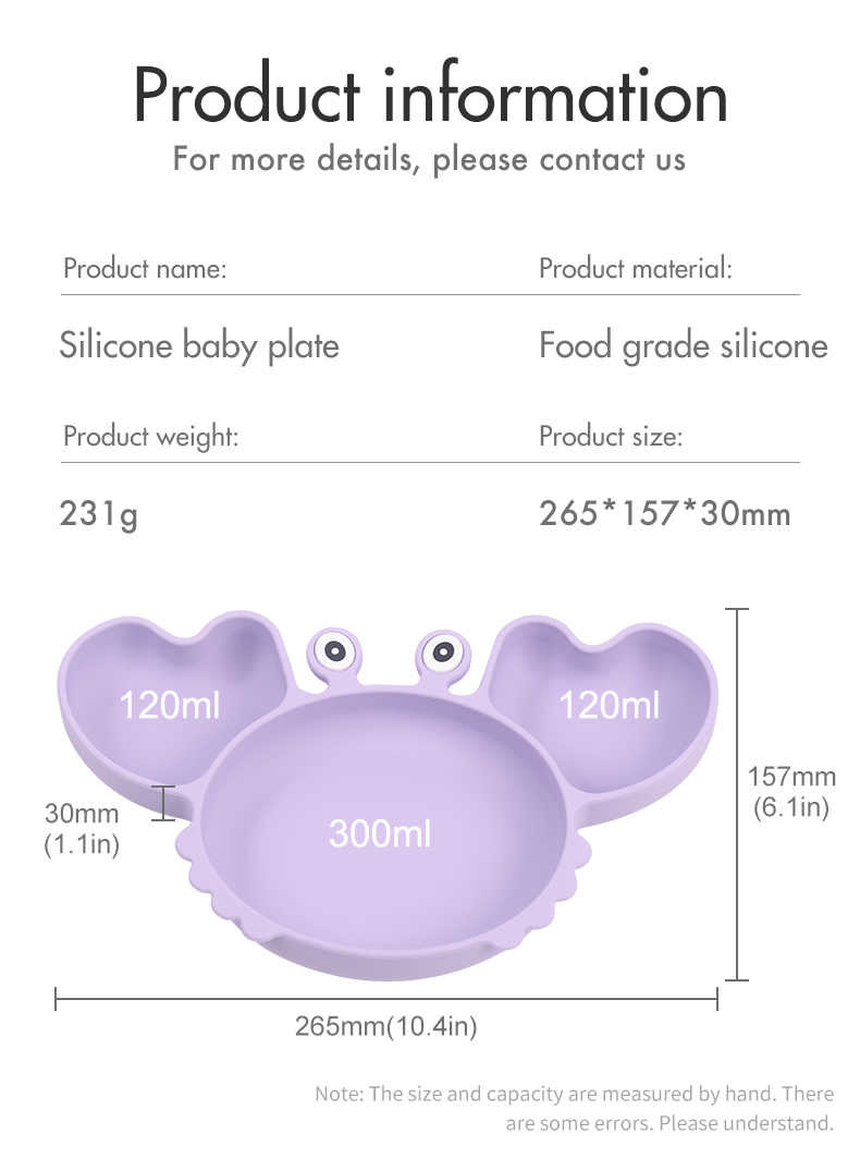Round 3 Years Old Silicone Dinnerware Set Microwave Safe Soft