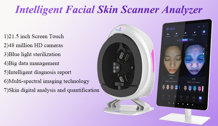 15.6 Inch Uv Lcd Facial Skin Analyzer Machine for Commercial using