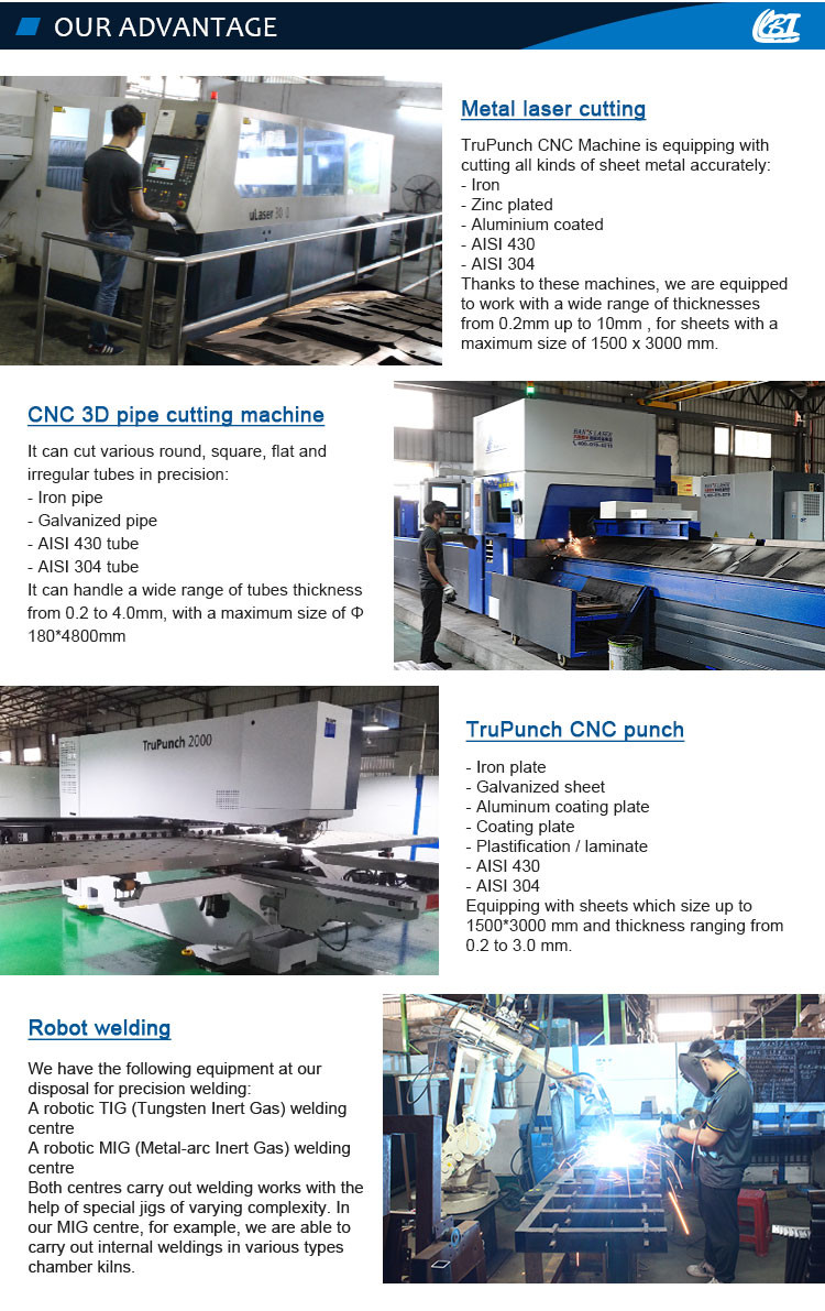 OEM ODM SS Sheet Metal Fabrication Parts , Ra0.1 Stainless Steel Fabrication Service