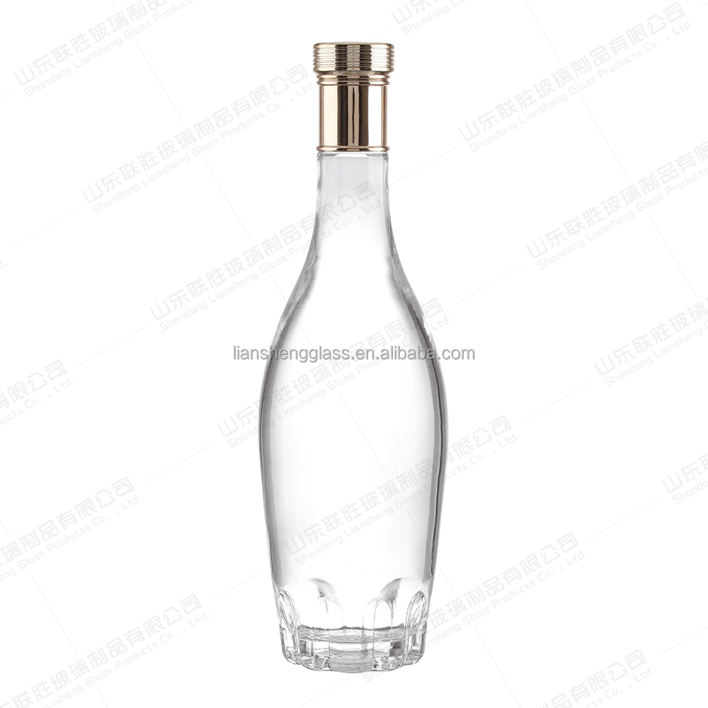 Glass Collar Clear Bottle for Fruit Juice Production at Affordable Prices