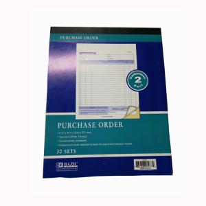 China Purchase order book White Paper Business Forms Two Parts for Your Business Growth wholesale