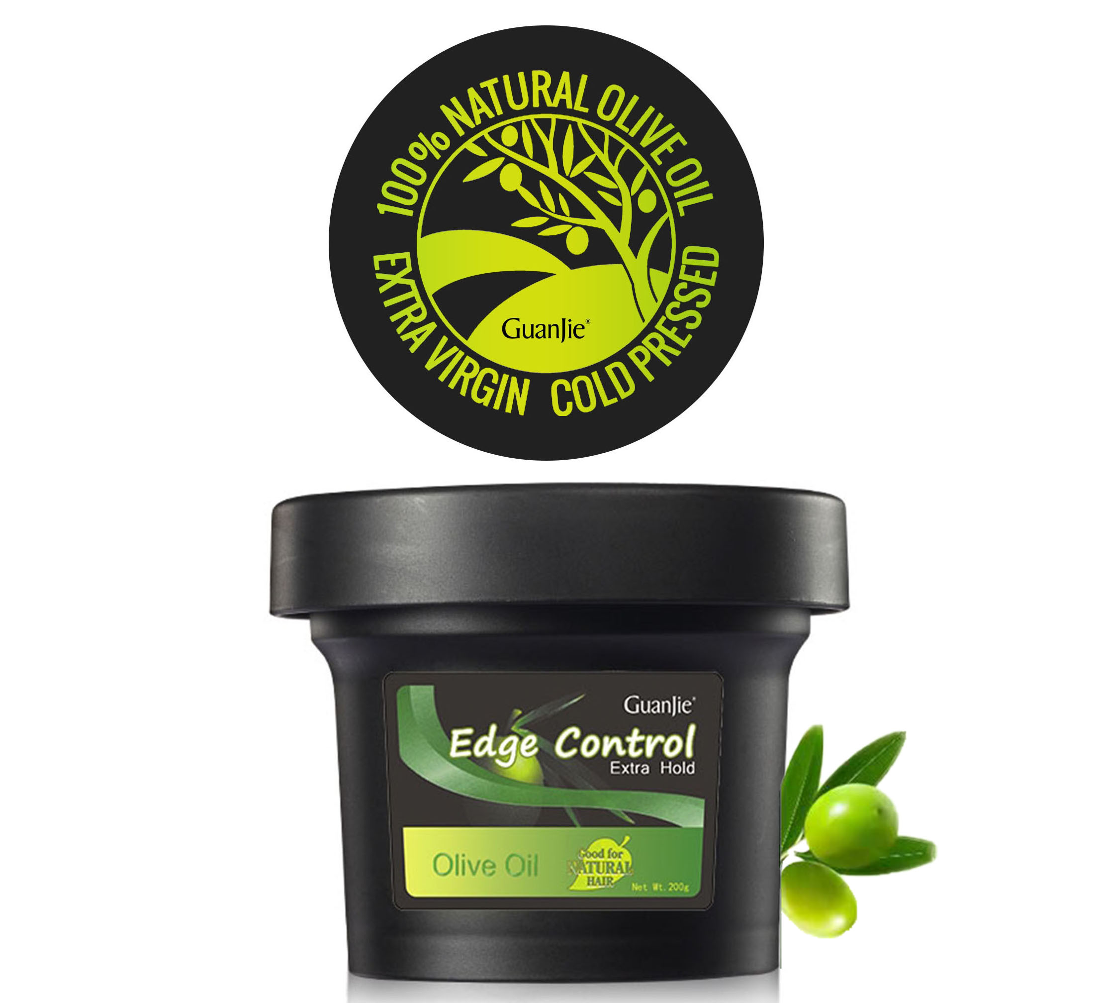 Multi Colors Customize Private Label Long Lasting Olive Oil Edge Control for 4C Hair