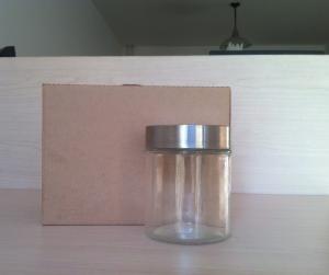 China 400ml glass jars for plastic screw cap wholesale