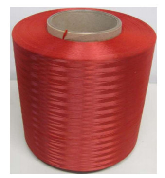 High Strength Taparan Twist Aramid Yarn , 1000D Red Dyed Bulletproof Filament