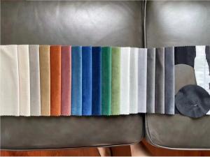 China Sofa Felpa Fabric , Tear Resistant Plain Velvet Fabric wholesale