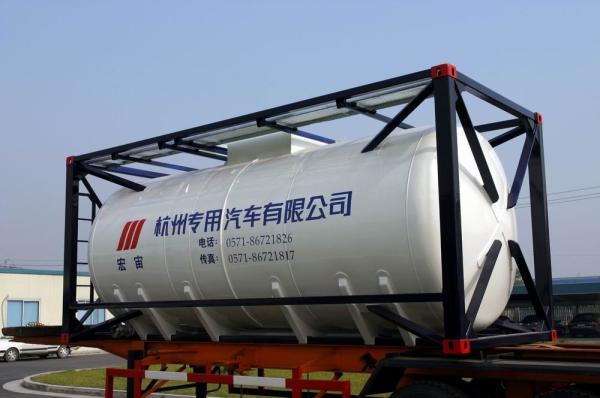 Stainless Steel 20ft Liquid Tank Container 26000L International Shipping