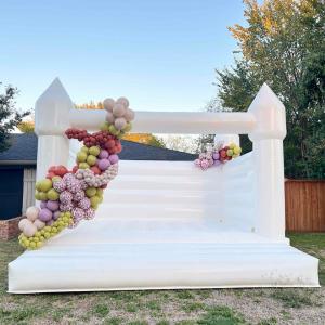 China Outdoor Inflatable Bounce House White Wedding Bouncer Inflatable Jumping Bounce House wholesale