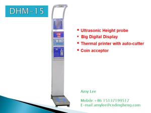 China Coin Operated BMI Medical Height And Weight Scales With Iron Material wholesale