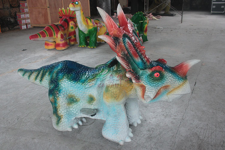 Customizable Ankylosaurus Dinosaur Battery Car For Children's Amusement Park