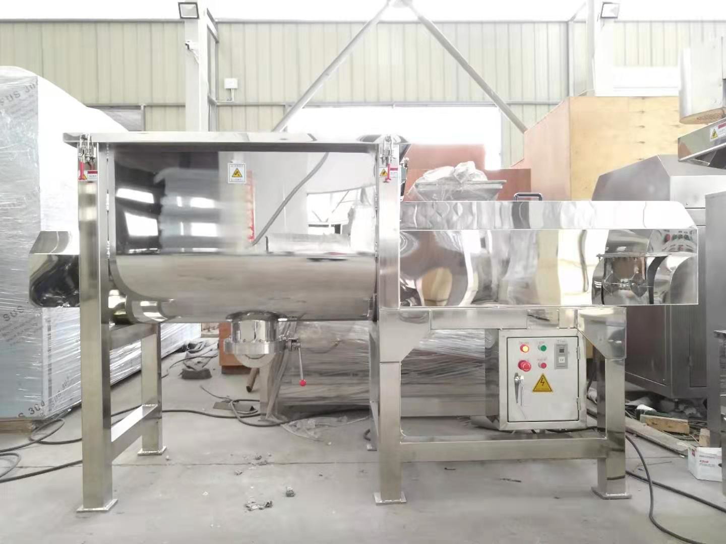 42rpm Double Paddle Horizontal Ribbon Mixer Medicine Capsule Chemical Blender Machine