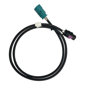 China Durable Coaxial FAKRA HSD LVDS 4 Pin Cable , Straight HSD Female To Male Cable wholesale