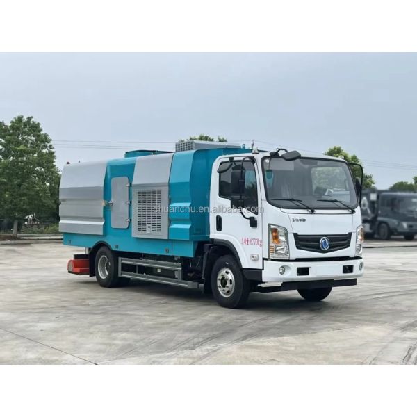 Pure Electric 4*2 Dongfeng Vacuum Truck Road Sweeper Street Dust Cleaning Truck City Sanitation Vehicle