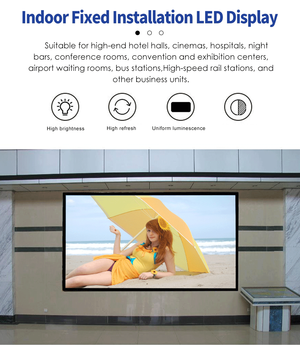 Indoor HD P3 Virtual Production Screen Multiscene Flexible Curved
