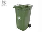 Household 240 Liter Plastic Rubbish Bins , Council Red Wheelie Bin For Garden
