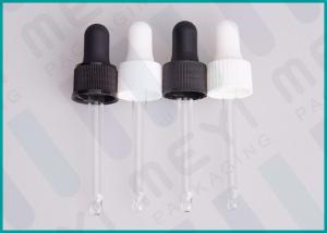China Essential Oil Bottle Dropper 18/410 Totally Plastic Ribbed Dropper wholesale