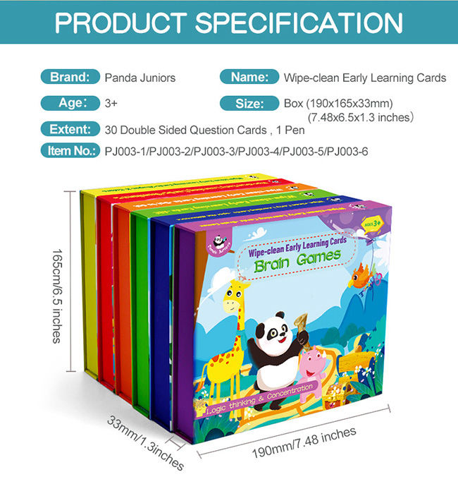 6 Themes Kids Early Learning Flash Cards Train Children'S Visual Memory For 3 Year Olds 0