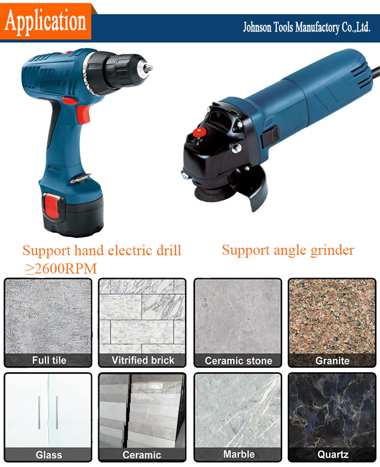 M14 Vacuum Brazed 35mm Diamond Core Drill Bits Set For Porcelain