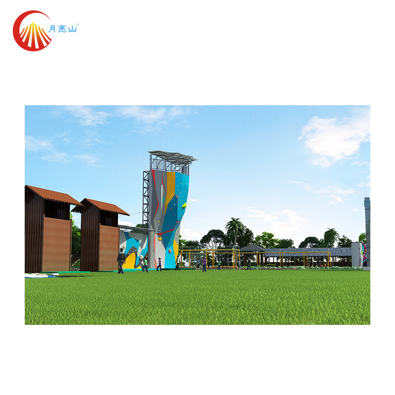 School Park Outdoor Climbing Wall Anti UV Custom Dimension Pattern