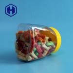 480ml Disposable PET Plastic Sweet Jars With Lid Food Safe Sugar Fondants