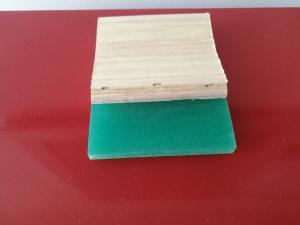 China Yellow Screen Printing Squeegee Blades Wooden Handle 75A 40cm Length wholesale