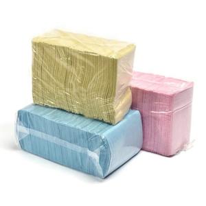 China Waterproof Colorful Disposable Consumable 3ply Scarf Apron Dental Bibs wholesale