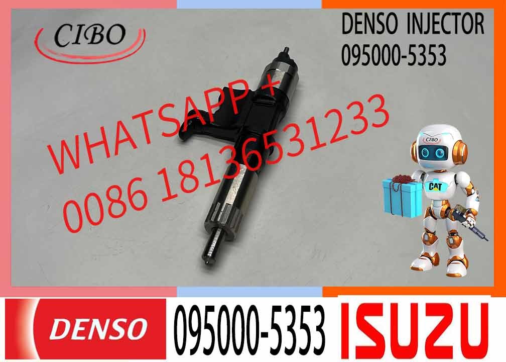 6pcs Denso Fuel Injector 095000-5353 8-97601156-4 Compatible With Isuzu Diesel Engine 7.8L 6HK1 4HK1