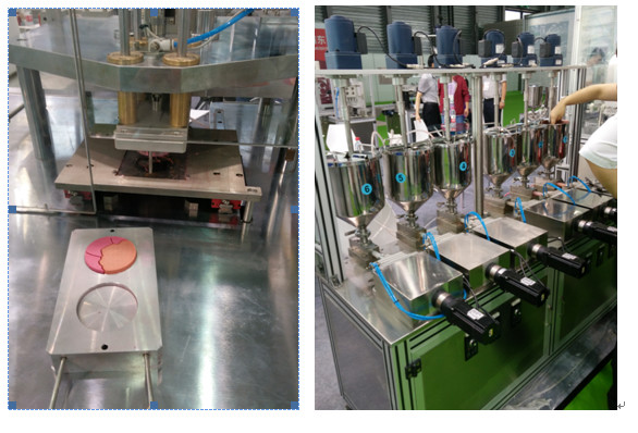 Multi - Color Liquid State Powder Press Machine , Cosmetic Powder Press Machine